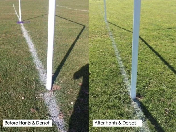 LANTRA accredited FA standard sports pitch line marking for school grounds by HDGS
